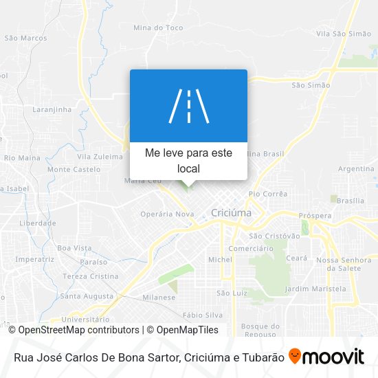 Rua José Carlos De Bona Sartor mapa