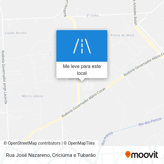 Rua José Nazareno mapa