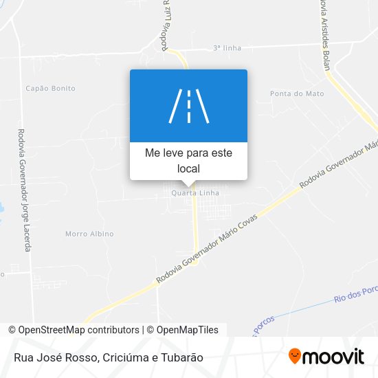 Rua José Rosso mapa