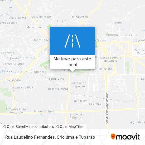 Rua Laudelino Fernandes mapa