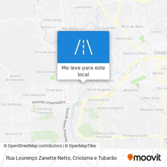 Rua Lourenço Zanette Netto mapa