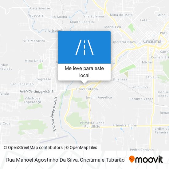 Rua Manoel Agostinho Da Silva mapa