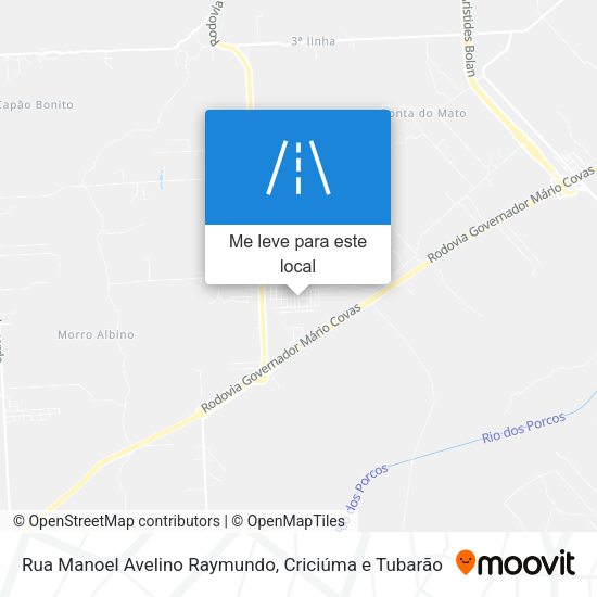 Rua Manoel Avelino Raymundo mapa