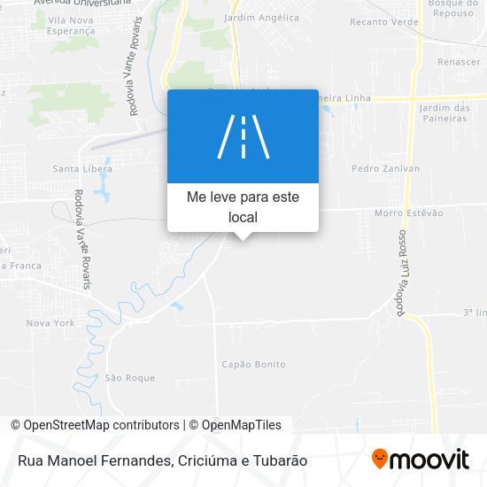 Rua Manoel Fernandes mapa