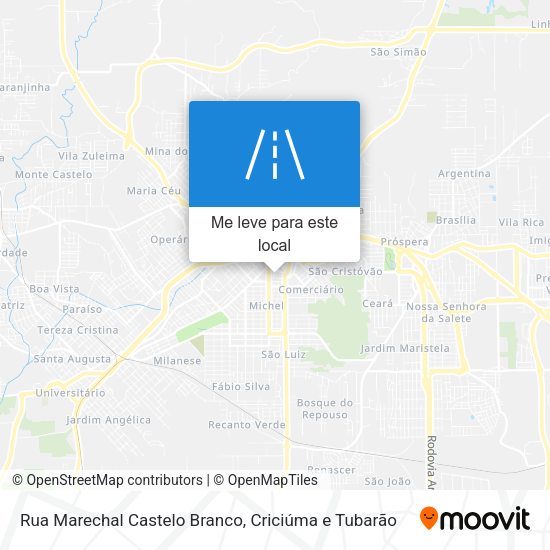 Rua Marechal Castelo Branco mapa