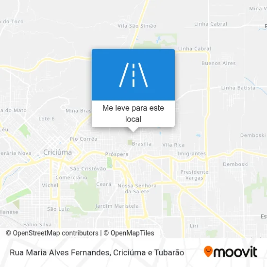 Rua Maria Alves Fernandes mapa
