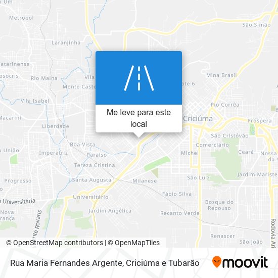 Rua Maria Fernandes Argente mapa