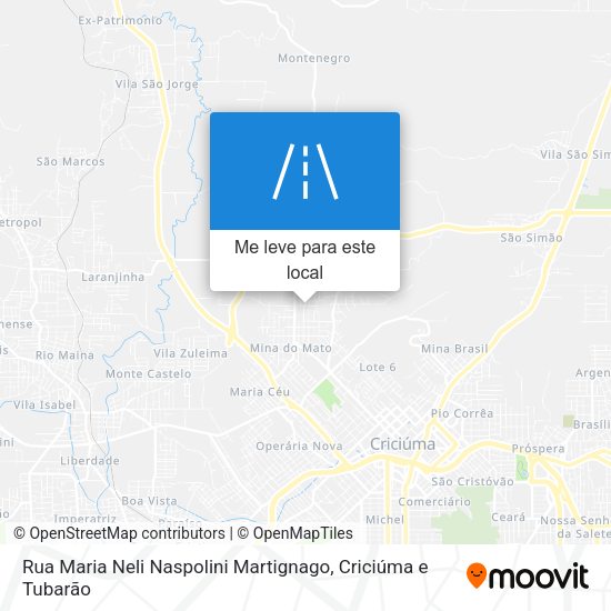 Rua Maria Neli Naspolini Martignago mapa