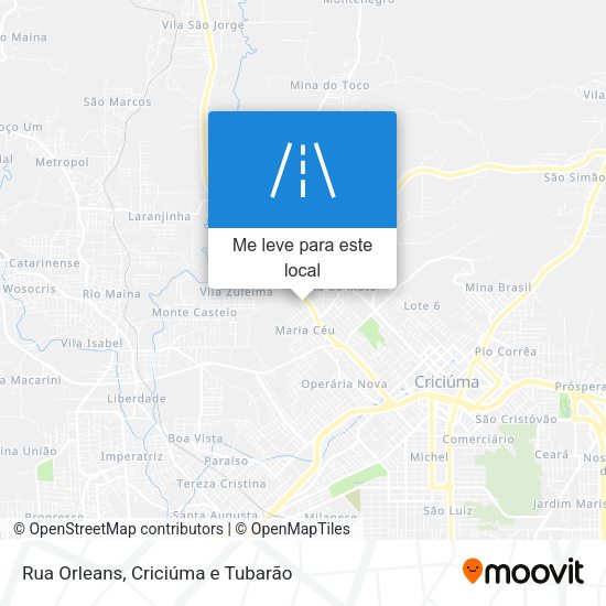 Rua Orleans mapa