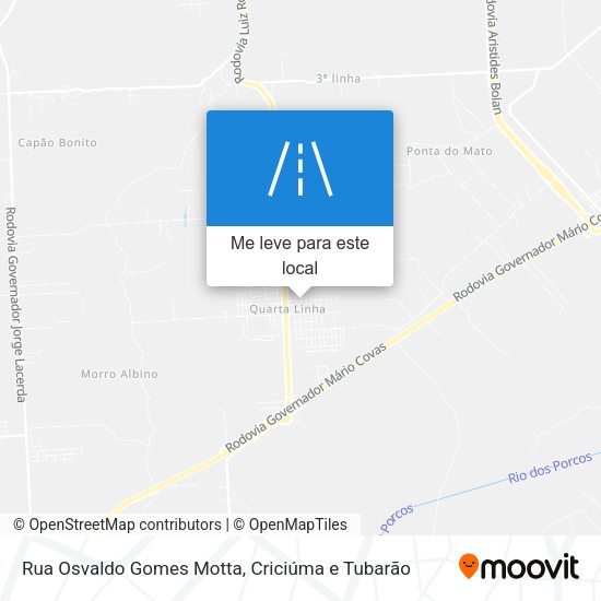 Rua Osvaldo Gomes Motta mapa