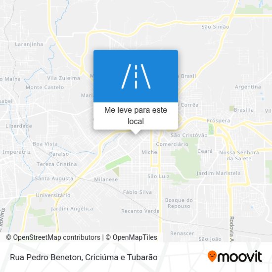Rua Pedro Beneton mapa