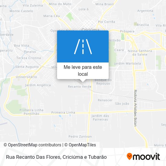 Rua Recanto Das Flores mapa