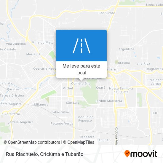 Rua Riachuelo mapa