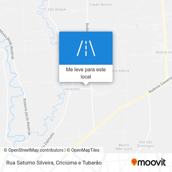 Rua Saturno Silveira mapa