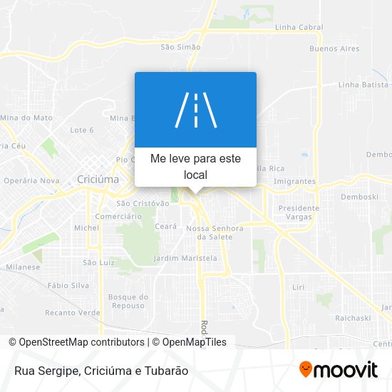 Rua Sergipe mapa