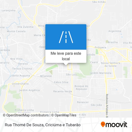 Rua Thomé De Souza mapa