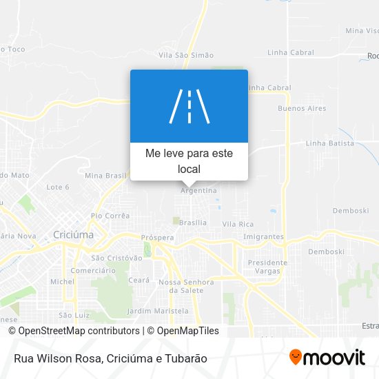 Rua Wilson Rosa mapa