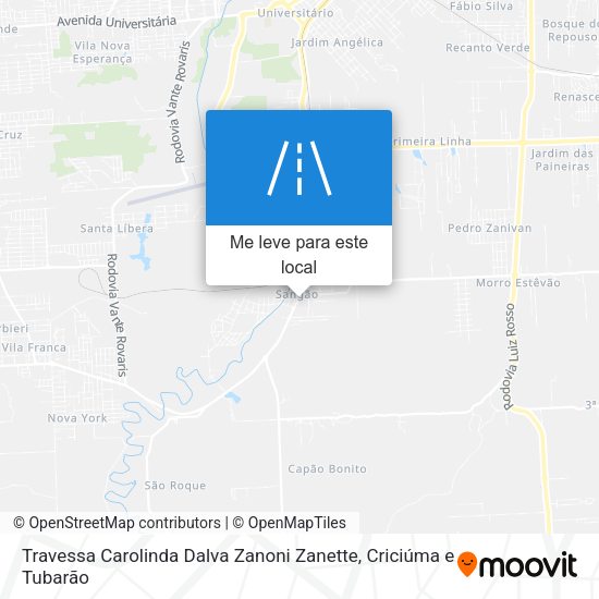 Travessa Carolinda Dalva Zanoni Zanette mapa