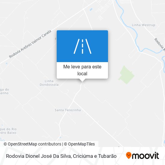 Rodovia Dionel José Da Silva mapa