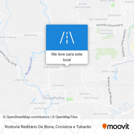 Rodovia Reditário De Bona mapa