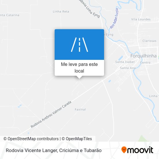 Rodovia Vicente Langer mapa