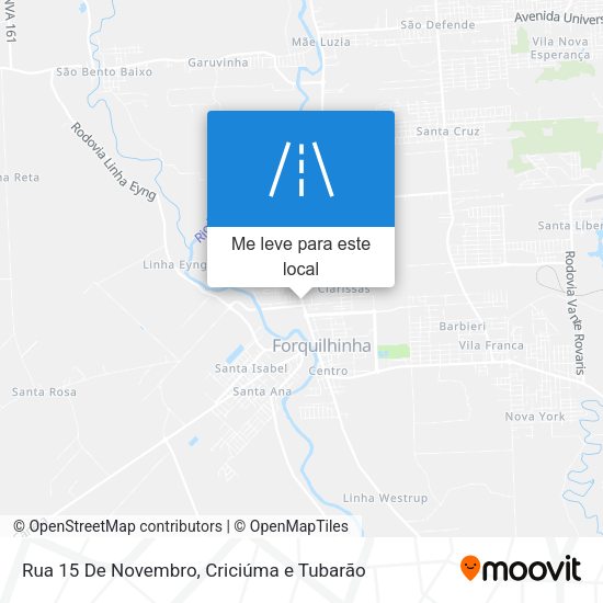 Rua 15 De Novembro mapa