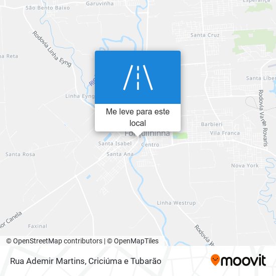 Rua Ademir Martins mapa