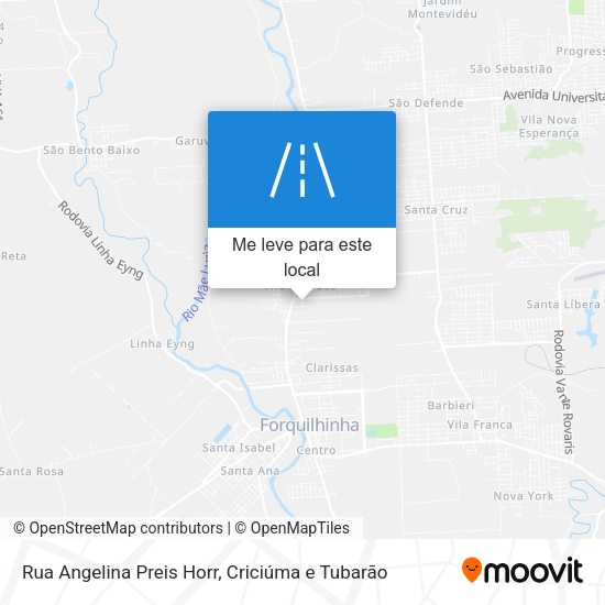 Rua Angelina Preis Horr mapa