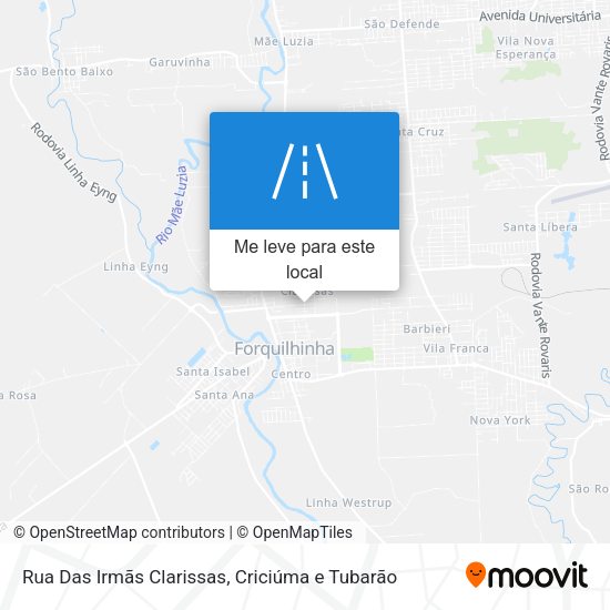 Rua Das Irmãs Clarissas mapa