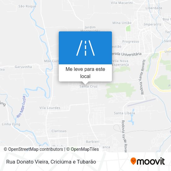 Rua Donato Vieira mapa