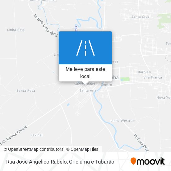 Rua José Angélico Rabelo mapa