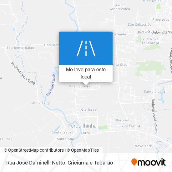 Rua José Daminelli Netto mapa