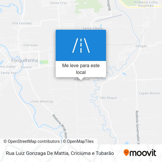 Rua Luiz Gonzaga De Mattia mapa
