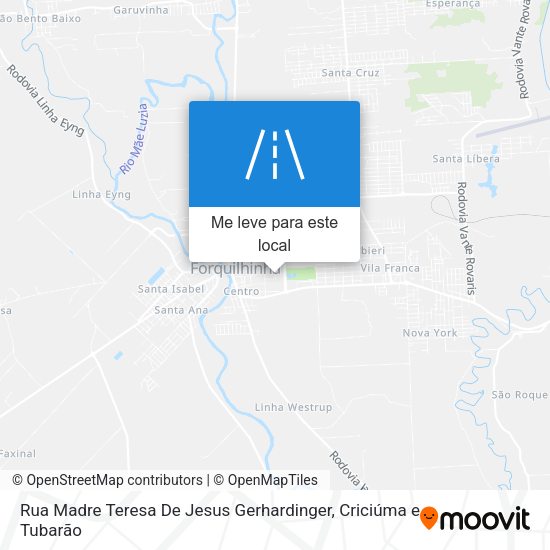Rua Madre Teresa De Jesus Gerhardinger mapa