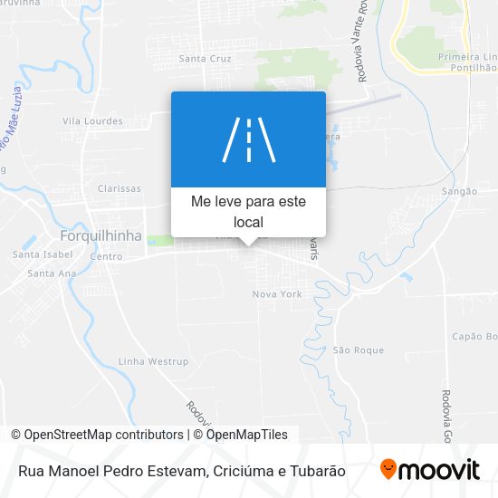 Rua Manoel Pedro Estevam mapa