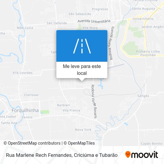 Rua Marlene Rech Fernandes mapa