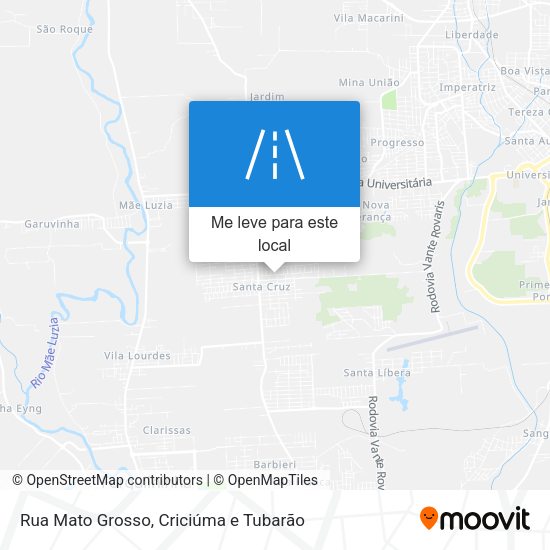 Rua Mato Grosso mapa