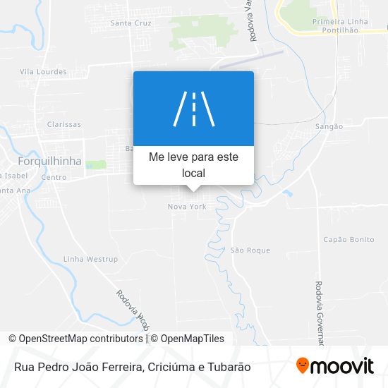 Rua Pedro João Ferreira mapa