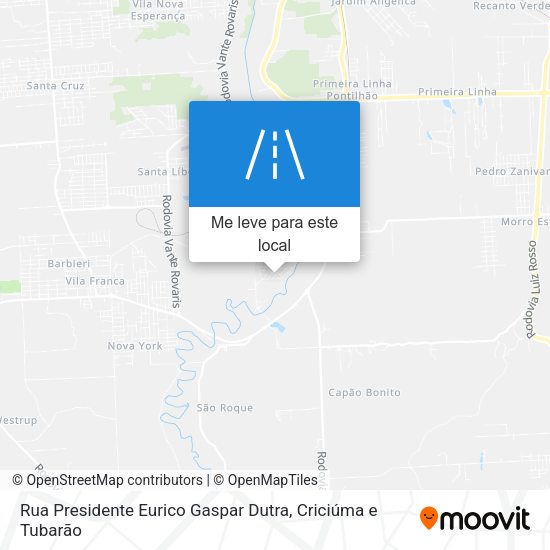 Rua Presidente Eurico Gaspar Dutra mapa