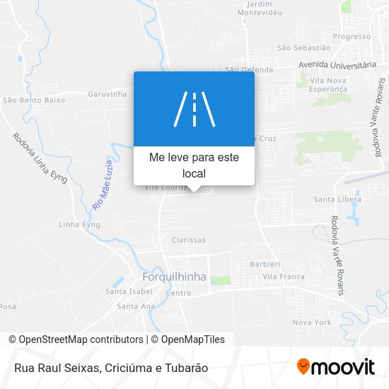 Rua Raul Seixas mapa