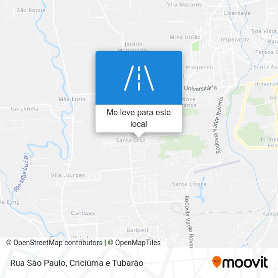 Rua São Paulo mapa