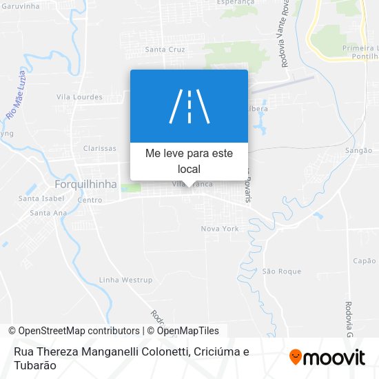Rua Thereza Manganelli Colonetti mapa