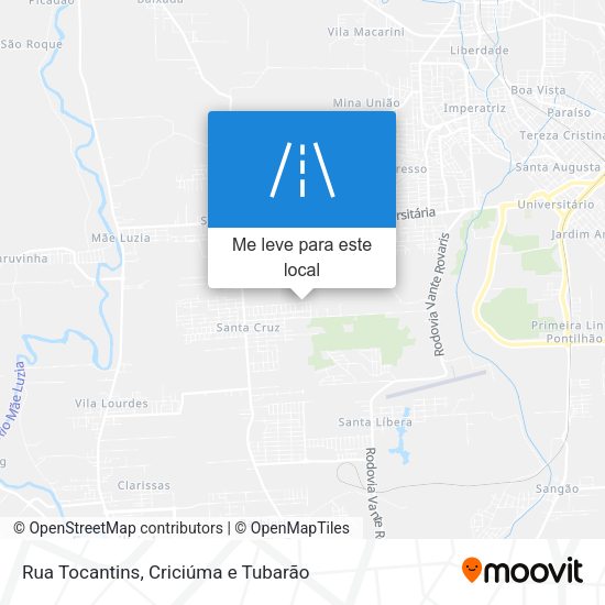 Rua Tocantins mapa