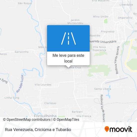 Rua Venezuela mapa