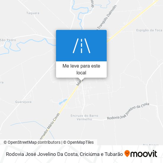 Rodovia José Jovelino Da Costa mapa