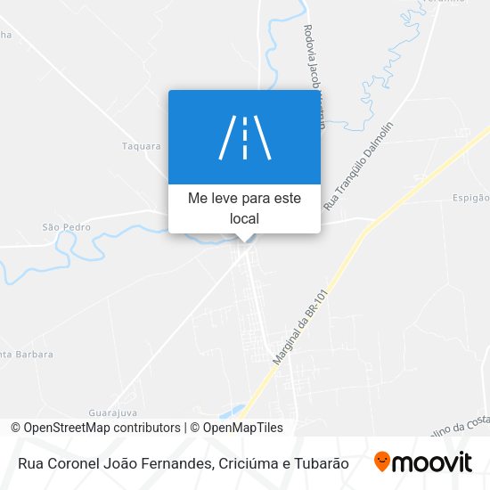 Rua Coronel João Fernandes mapa