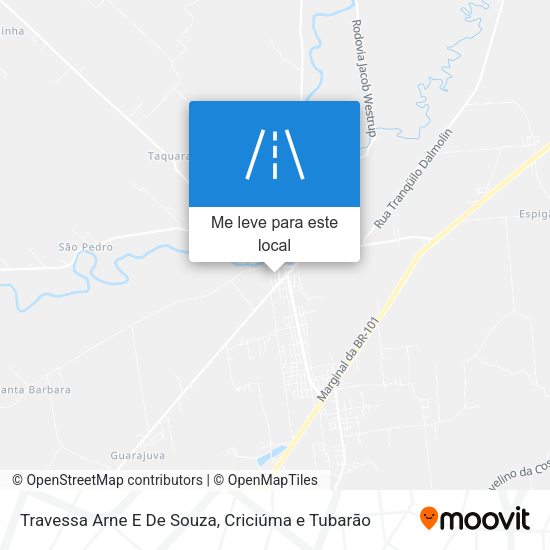 Travessa Arne E De Souza mapa