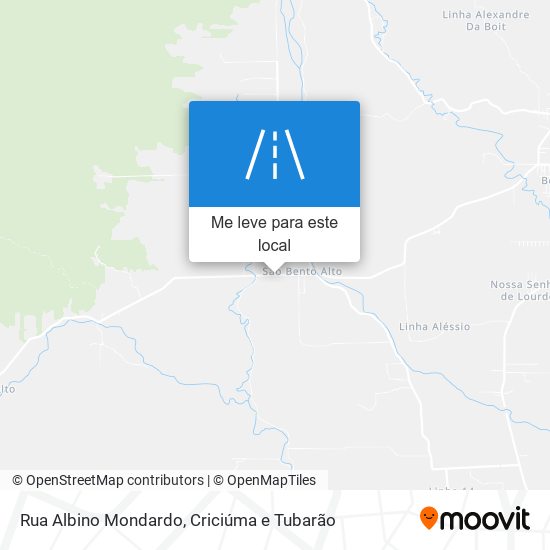 Rua Albino Mondardo mapa