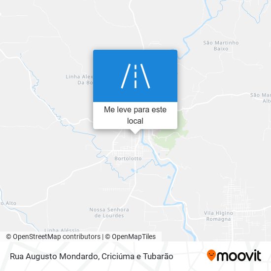 Rua Augusto Mondardo mapa