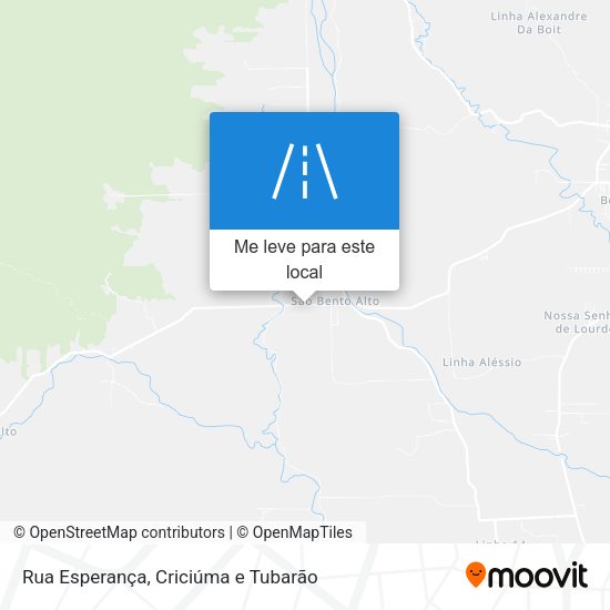 Rua Esperança mapa
